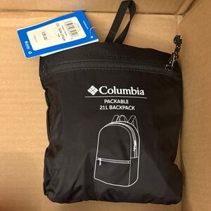Columbia Black Packable Backpack